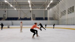 Исправляем аксель /Первая тренировка с тренером /Figure skating vlog