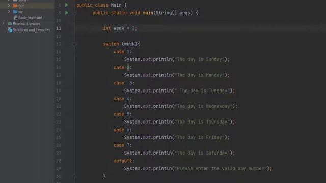 Java Switch Case | How to write Switch Case Statement in Core Java | SWITCH-CASE & BREAK смотреть онлайн