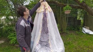 Подвесное кресло- гамак своими руками.Кресло - кокон.Обзор