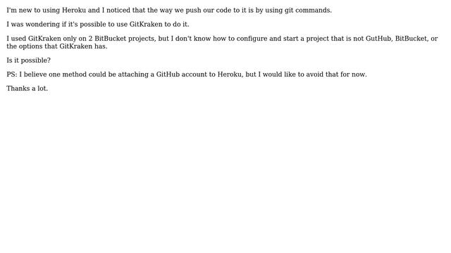 How to use GitKraken on Heroku? смотреть онлайн