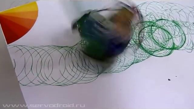 робот рисующий зелёным фломастером_2 смотреть онлайн