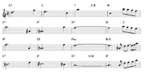 Tenor Sax : The Shadow Of Your Smile - Sheet Music Backing Track