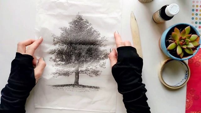 Basic collage and PHOTO transfer on wood or canvas / Easy mixed media technique смотреть онлайн