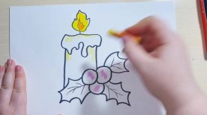 Как нарисовать рисунок на тему "Новый год"? Новогодний рисунок для детей. Урок рисования