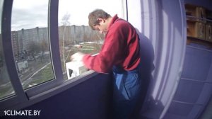 Процесс установки кондиционера Komatsu ALR-07BY1