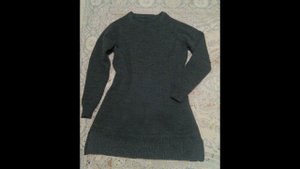 Вязаное платье на однофантурной машине.