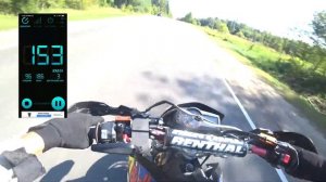 МАКСИМАЛЬНАЯ скорость БЕШЕНОГО мотарда КТМ 690 SMC | Top speed KTM 690 smc