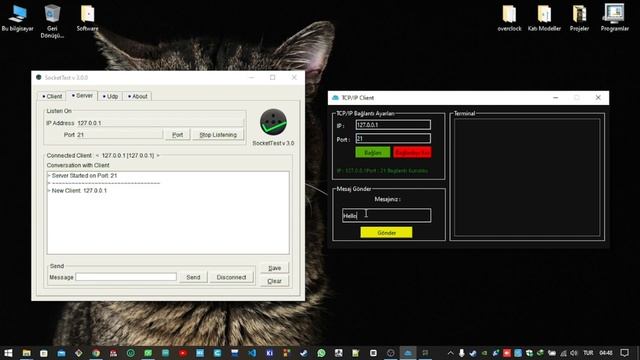 QT C++ TCP/IP Client смотреть онлайн