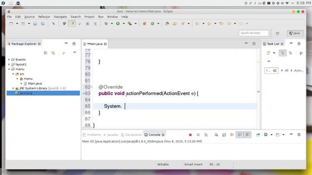 53 JAVA Swing GUI Menu смотреть онлайн