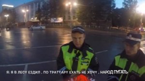 Реакция сотрудников ДПС на SUR-RON X  (off road версия)