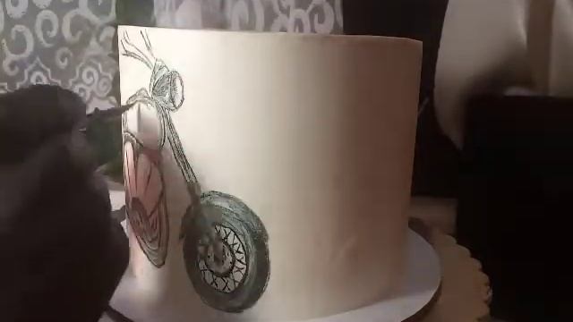 Рисунок по торту "мотоцикл" смотреть онлайн