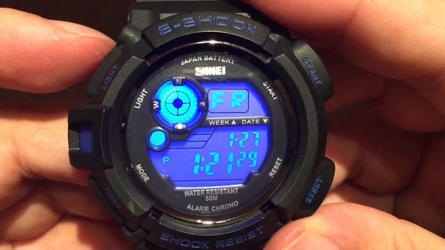 $12 Fanmis Skmei S-Shock Multi Function Digital LED Quartz Sports Watch смотреть онлайн