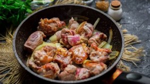 Свинина в соевом соусе с кунжутом
