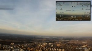 FPV полет коптера S500 на высоту 520 метров в г.Железнодорожный
