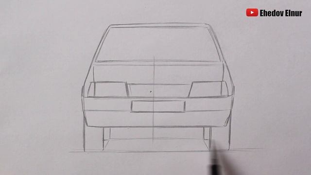 Как нарисовать машину ВАЗ 21099 смотреть онлайн