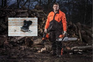 Двигатель в сборе на бензопилу STIHL MS 180