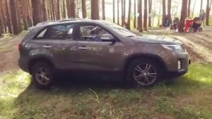 Вывешивание колеса и проверка полного привода KIA SORENTO 2