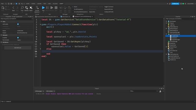 Roblox Studio: How to Make a Speed Simulator | Part 02 | Saving Data смотреть онлайн
