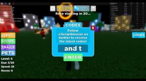 Roblox Speed Legends codes and more