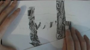 Как карандашом нарисовать пейзаж, деревья и воду (2)