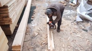 ИЗГОТОВЛЕНИЕ ПРОЁМА , ОБСАДЫ, В ДЕРЕВЯННОМ ДОМЕ. Реконструкция дома из бруса  8.20 НА 9.30 часть 4