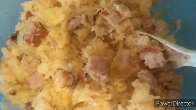 Картофельная запеканка с ветчиной в духовке