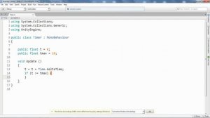 Unity C# Создание таймера