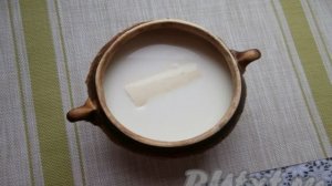 Молочная рисовая каша в горшочке в духовке