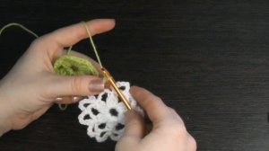 Соединение элементов крючком. Соединение ажурных мотивов связанных крючком