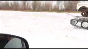 Нива на гусеницах Егоза скоростные испытания