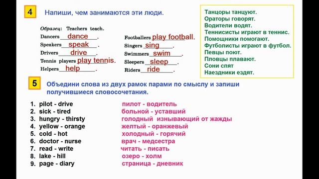 ГДЗ Английский язык 3 класс Страница.97-98 Рабочая тетрадь Афанасьева Михеева смотреть онлайн