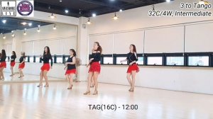 3 to Tango Line Dance Demo(Intermediate)