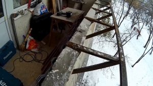 Как сделать балкон с выносом окна. Металлический каркас