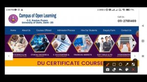 DU SOL Short Time Job Oriented Courses Admission opens 2022 | Complete Detials