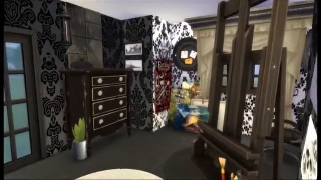 Sims 4 Room Build - Showcase || Dark Goth bedroom смотреть онлайн