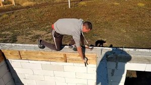 4-х скатная крыша на нашем газоблочном доме. Часть 1.