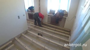 Регулируемые полы на анкерах по лагам!