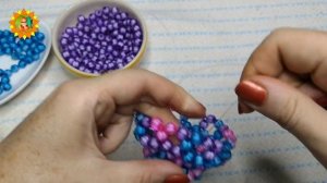 Маленькая вазочка из бусин - мастер-класс