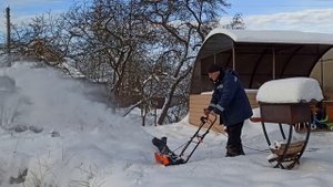 Снегоуборщик CARVER STE 2146. Первый запуск и доработка.