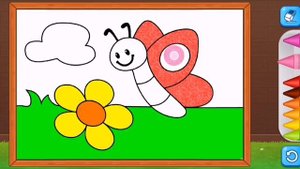 Рисуем Бабочку / Раскраска с бабочкой