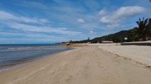 4K Koh Samui Lamai beach 3 may - Virtual walking tour | Streets of Thailand 2022