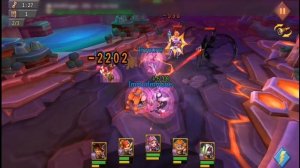 Hero Stage Elite 8-6 using F2P heroes with 3 crowns winning (Auto Mode)