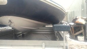 Стапель для лодки ПВХ на универсальном прицепе МЗСА 817701. ЦЛП АРИВА.