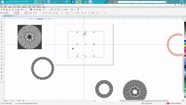 Corel Draw Tips & Tricks Greek Pattern clean up, a hard one! PART 1 смотреть онлайн