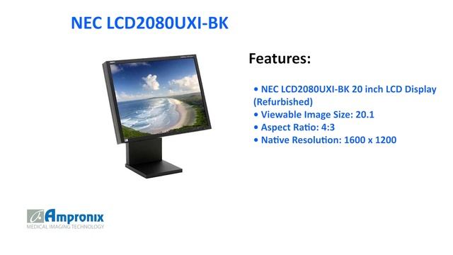 NEC LCD2080UXI-BK 20 Inch LCD Display Sales | Service | Repair | Exchange | Replacement смотреть онлайн