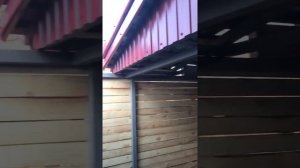 Углярка с откатной крышей