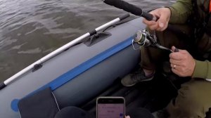 Ока Река рыбалка на лодке Yukona 320 и 5 сильный мотор Mikatsu