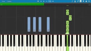 Король и Шут - Камнем по голове [Synthesia Piano Tutorial]