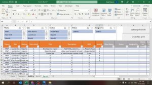 Scrum Board in Excel (2022)