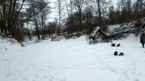 Зимняя рыбалка. Рыбалка на щуку. Щука на жерлицы. Рыбалка зимой в Пензенской области.